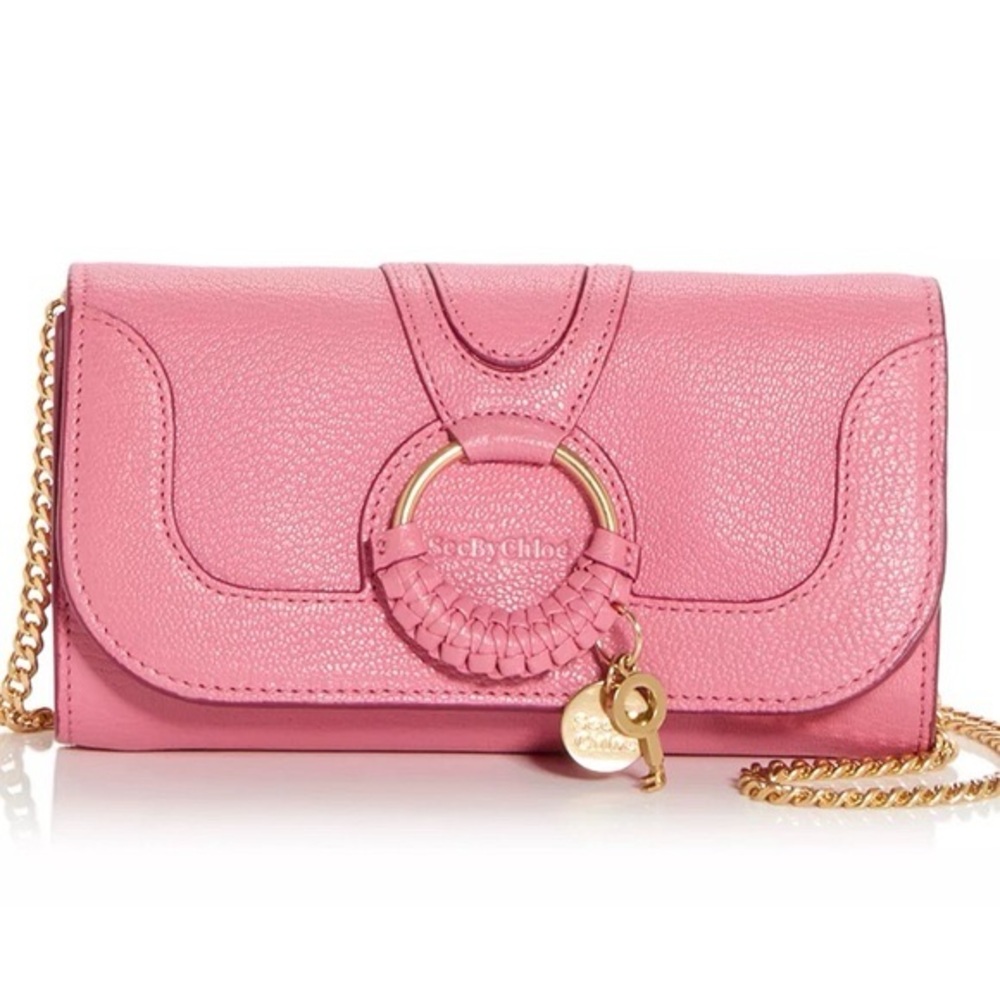 ✨NEW✨ See by Chloe Hana Continental Wallet On Chain in Pushy Pink